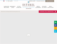 Tablet Screenshot of esterel-caravaning.fr